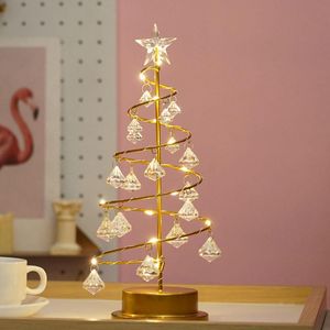 Albero di Natale da tavolino |Desktop Christmas Tree with Lights 13 pollice Mini Tree Holiday Ornaments scrivania Camera da letto Christmas De