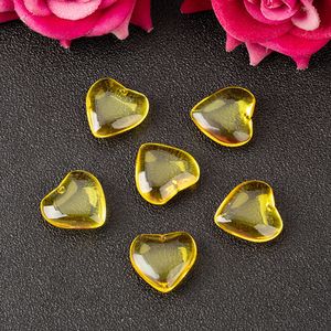 CAMAL 10pcs 20mm Cristal Heart Class Prismos Lucky Love Pingentes de Arte pendurada Candelador de jóias Ornament