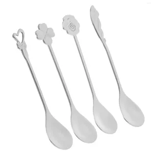 Spoons Christmas Decor Coffee Stirring Spoon Drink Long Tablespoon Mixing Small Teaspoon