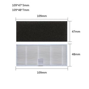 Kit di accessori per aspirapolvere per Laresar L6 Pro per T10 Robot Pulsante aspirapolvere Piciere di polvere Filtro laterali.