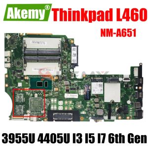 レノボのマザーボードThinkPad L460 NMA651 3955U 4405U I3 I5 I7 6th Gen CPU Mainboard DDR3