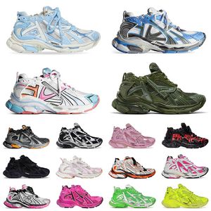 Neuankömmläufer Läufer Retro Style 7.0 Modedesigner Schuhe für Männer Frauen Graffiti Schwarz weiß rosa rot braun belenciaga farbenfrohe Ancien Trainer Sneaker