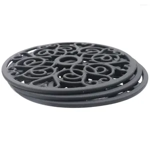 Table Mats 3 Pcs Tripod Pad Chaffing Dishes Silicone Trivets For Pots Mat Kitchen Household Silica Gel Cup