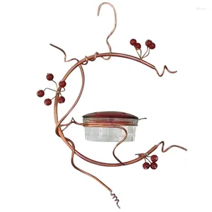 Other Bird Supplies YO-Courtyard Feeder Red Berries Forest Hanging Cup Garden Feeding Outdoor Indoor