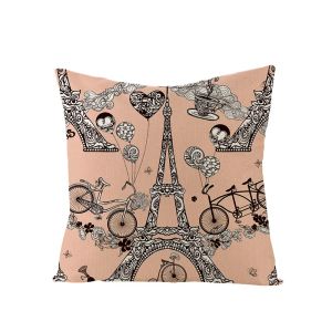 Paris France Pillowcase Эйфелева башня подушки для спальни для спальни, мужчины, мужские, подарки, эстетика.