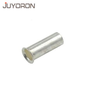 100PCS EN Series Non-Insulated Wire Connector Ferrules Electrical Cable Terminal Copper Bare Tinned Crimp Terminal 22-10 AWG