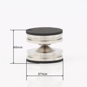 Connettori di alta qualità 4 set ISF0006 28 mm in acciaio inossidabile Hifi Audio Altoparlanti Isolamento Pieno di punta Base Pads Base