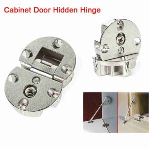 2Pcs Table Flap Hinges Practical Zinc Alloy Cabinet Door Flap Hidden Hinge Durable Invisible Folding Hinges Furniture Hardware