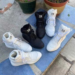 Casual Shoes Europe and America Fashion Mens Womens Real Leather High Top Warm Running Sports Y3 Baapeck