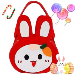 Christmas Decorations Easter Treat Bags Recycled Felt With Handle Cute Gift Bag For Kids Eggs Basket Party