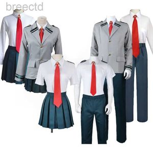 Anime kostiumy My Hero Academia Anime Midoriya Izuku Cosplay Costume Todoroki Shoto School Mundlid Set Perg Suit Unisex Halloween Role 240411