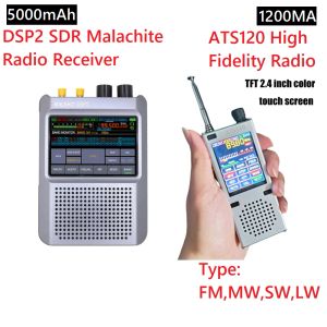 Radio DSP2 SDR Малахитовая радиоприемник Новая прошивка 2.30 второго поколения 10 кгз380 МГц 404 МГц2GHZ Стерео радио 3,5 -дюймового сенсорного ЖК -