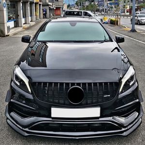 Front Bumper Lip Spoiler Splitter para Mercedes Benz A Classe W176 A200 A260 A45 AMG 2013-2018 Difusor Body Kits Styling