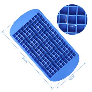 160 Gitter Mini -Eiswürfel Silikon -Eisschale kleine quadratische Form Eismacher Silikonform Eisform Eisbrecher Eisgitterschale