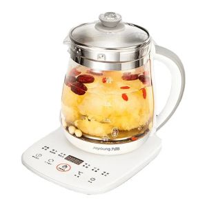 Töpfe 1.5L Elektrische Kessel Health Pot Multifunktional Blume Teekanne Glas Eintopf Teekanne tragbarer Multi -Kocher -Tee -Dessert -Kocher 220V