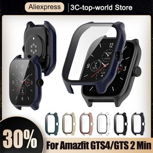 Case + Glass for Huami Amazfit GTS 4 Smart Watch Bumper Frame Protector Accessories for Amazfit GTS4 Cover Transparent Shell