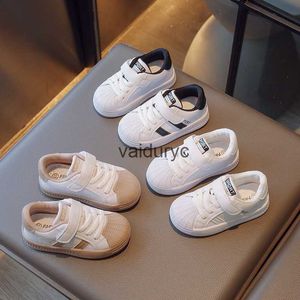 أحذية Sneakers Childrens Sports Shoes 2024 Spring and Autumn Season New Fashion Shell Head Baby Baby For Boys Girls Running H240411