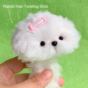 1m de pelúcia de pelúcia twisting sticks tops artificial rabbit hair tira diy feita miniature animal brinquedos de boneca ornamentos