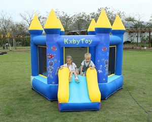 Yüksek kaliteli 3MLX3MWX2.5mh (10x10x8.2ft) Şişirilebilir Kale Bouncer Slayt Hava Atlama Sıçrama Evi Bouncy Castles Taşınma Kursu Çocuklar için