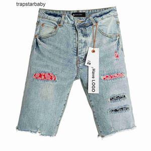 Jeans brand jeans americano high street burr edge buh foro patch shorts maschi