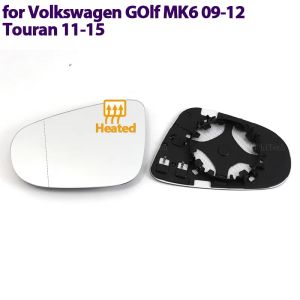 VW Volkswagen Golf için Yan Isıtmalı Elektrikli Geniş Açılı Kanat Ayna Cam 6 MK6 5K 2009-2012 Touran 2011-2015