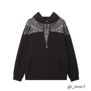 MB Wing Sweater Designer Men's and Women's Seater Sweatshirts MB Purple Fire Wingsプリントマルセロファッションブランドフェザー秋/冬のパーカー353