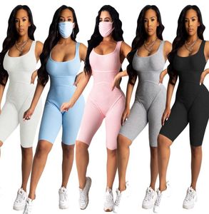 Whole Sexy Women Jumpsuit Romper Shorts Pants Bodycon Pajama Onesies Casual Knitted Sling Bodysuit sleeveless sportswear cloth7887805