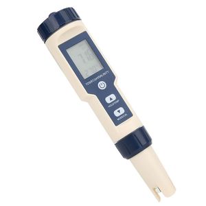 EZ-9909 5 em 1 Multifuncional Medidor de testes de qualidade da água Portátil PH/Salinidade/Temp/TDS/EC Testador de salinidade de água do medidor