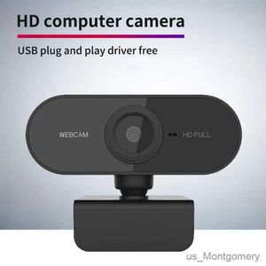 Webbkamera kamera för dator HD 720p webbkamera med mikrofon 360 justerbar streaming kamera PC -kamera webbkamera för PC Monitor Driver gratis