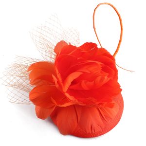 Cappelli affascinanti di nozze sposa per la fascia da donna piume floreali per capelli accessori per la festa del banchetto per capelli clip per capelli