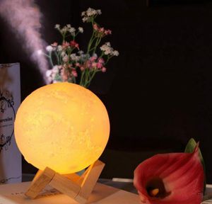 Aroma Diffuser Ultrasonic Essential Oil 880ml Air USB Humidifier Full Moon Lamp Night Light Night Cool Mist Purifier For Offi5287954