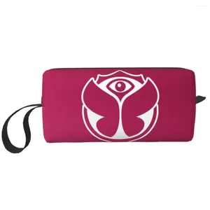 Cosmetic Bags Red Tomorrowlands Travel Bag Electronic Dance Music Festival Toiletry Makeup Organizer Lady Beauty Storage Dopp Kit Box