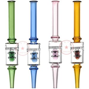 Mais recente skateboard colorido pyrex vidro tubos de copo favo de favo de mel com manutenção handpipes titular dabber dicas portáteis plataformas de petróleo de fumantes portáteis Dhl