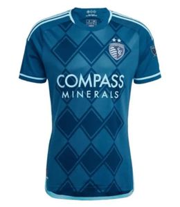 2024 MLS Sporting Kansas City Soccer Jerseys Player Version 2024 2025 Fotbollströjor Hem vuxna Maillot de Futol Custom Pulido Busio Russell Zusi