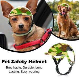 Abbigliamento per cani attrezzatura per animali domestici per attività all'aperto copricapo regolabile protettivo sport tattico motociclista anti-impatto