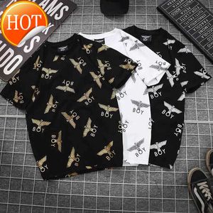 Designer Sommer T -Shirt Klassiker Gold Stempel gedruckter Brief Boy London Kurzteile T -Shirts Frauen Frauen Hip Hop High Street T -Shirt SM