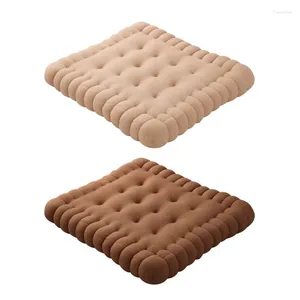 Travesseiro 2024 criativo de biscoito macio de cadeira clássica lave de assento de carro decorativo biscoito tatami sofá home