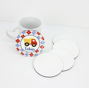 Neuankömmlinge maßgeschneiderte leere Sublimation Car Coasters für Wärmeübertragung gedrucktes Holz MDF -Untersetzer könnten Ihr eigenes Design1564668 benutzerdefiniert