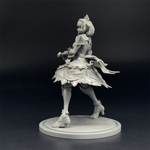 1/12 Skala Genshin Impact Harts Model 150mm Anime Noelle Figures Omålad figur Model Kit Miniature Collection