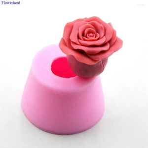 Bakningsformar 3D Flower Soap Mold Rose Fondant Cake Siilcone Decorating Tools Birthday Wedding Decoration Diy Chocolate