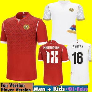 2024 Armenien Soccer Jerseys Babayan Avgyan Home Red Away White 24 25 National Team Training Uniform Men fans version Fotbollskjortor Sportkläder 4xl