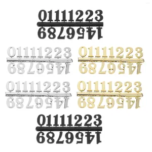 Orologi Accessori 15 Set di numeri di numero digitale Tricolor Orologio arabo in plastica araba Numeri appesi