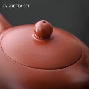 Maestro fatto a mano Yixing Purple Clay Time Teapot Boutique Zhu Mud Xishi Beauty Tea Pot Pot Zisha Ball Hole Filter Maker Tea TeaFicome