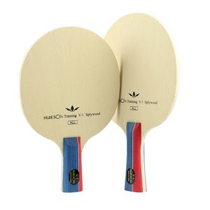 2023 Tavolo caldo Tavolo da tennis Raccolto Piatto 5 Ply Wood Ping Blade Paddle Handle Long Racket Blade per l'allenamento Strumento sportivo di squadra