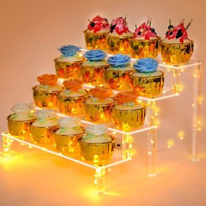 Transparent akryl display stativ anime karaktärer kopphållare arrangör kosmetisk hyll smycken display stativ parfym modell hyllan