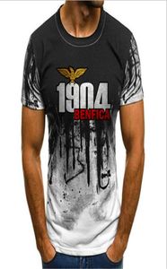 UNISSEX MAN039S CRODADE MATHORA DE MATHERAÇÃO Benfica 1904 Sports Impressa Casual Tir shirt Street Style5865849