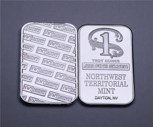 1 Troy Ounce 999 Fine Silver Bullion Bar Northwest Teeritorial Mint Silver Bar Silberplated Messing No Magnetism5522051