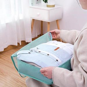 Storage Bags 10Pcs/Set Helpful Smooth Zipper Lightweight Clothes Washable Luggage Packing Organizers Shoe Cosmetic