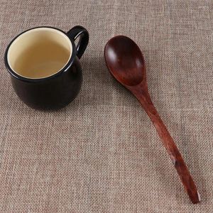 Spoons Korean Style Mixing Stirring Tableware Natural Wood Kitchen Utensil Cooking Supplies Scoop Teaspoon Soup Spoon