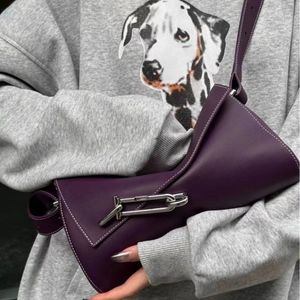 TF Bag Series NICHE Fashion Senior Soft Soft Cowhide Medium Size Single Shoulder Crossbody Underarm Bag